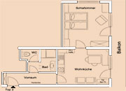 Appartement 2 - Grundriss